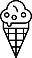 Ice cream icon vector