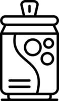 A black and white drawing of a pot with a lid vector