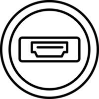 A black and white icon of a computer vector