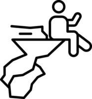 A man sitting on a chair with a map on it vector