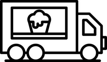 Ice cream truck icon vector