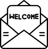 Welcome letter in an envelope vector