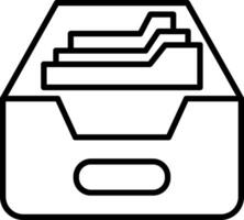 File folder icon vector