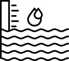 Water level icon vector