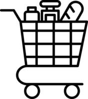 Shopping cart icon vector