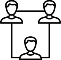 A group of people are connected to each other vector