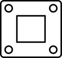 Square square icon vector