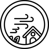 A black and white image of a house with a tree in the background vector