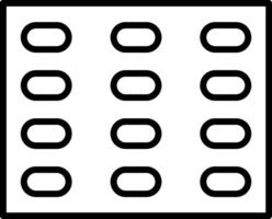 A square with a number of different sized circles vector