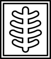 A black and white image of a leaf vector