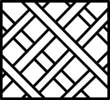 A square pattern with black and white lines vector