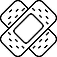 A bandage icon on a white background vector