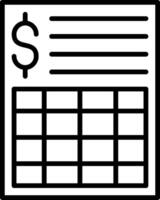 A calendar with a dollar sign on it vector