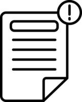 A document with a question mark icon vector