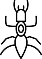 An insect icon on a white background vector