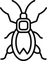 A bug with a camera on its back vector