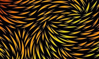 Abstract gold fur texture pattern on black background. luxury stylish background. vector