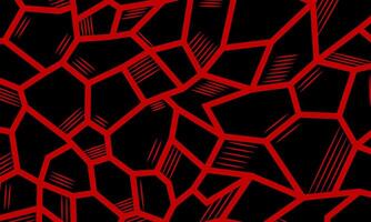 Abstract mosaic geometric pattern red and black background. dark polygon graphic. vector