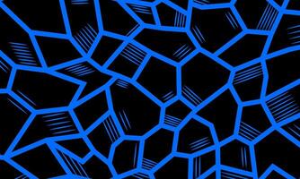 Abstract mosaic geometric pattern blue and black background. minimal shape. vector