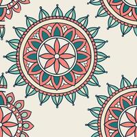 Abstract seamless pattern with flower vector