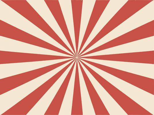 Retro Red and Cream Sunburst Background