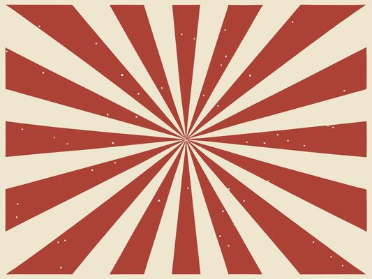 Vintage Red and Beige Sunburst Background