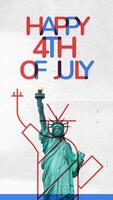 Happy 4th Of July for Instagram Story Template