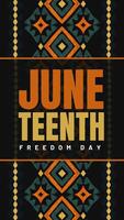 Black Juneteenth Instragram Story Template