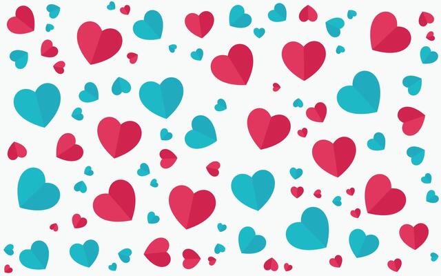 Heart shape random decorative design elements , fill and outline heart shape, lovers on Valentines day, love heart shape.
