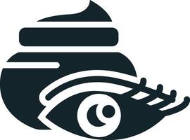 Eye cream jar improving eyelashes condition icon design vector