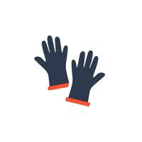 This icon features safety gloves, symbolizing vital protection and enhanced safety in the workplace. Essential in various industries, they ensure workers wellbeing across different tasks vector