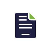 A sleek and modern file icon design illustrating a document that features a distinct folded corner, symbolically representing digital files along with effective data management solutions vector