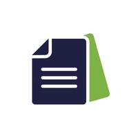 This modern file icon symbolizes document management, ideal for apps, websites, and digital environments. It provides clarity and userfriendliness, ensuring ease of use across all platforms vector