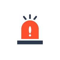 This safety icon warns individuals and highlights the importance of emergency alerts and safety protocols in workplaces, ensuring the protection and wellbeing of everyone involved vector