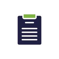 This modern file icon features a sleek clipboard with arranged lines, ideal for software, websites, and mobile apps for effective document management, essential for any digital interface vector