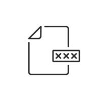 This is a simple yet minimalist work safety icon that visually depicts a document with a protective overlay. It symbolizes the secure handling and management of sensitive information effectively vector