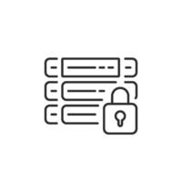 This minimalist icon effectively symbolizes data security by representing locked files, which underscores the crucial importance of safeguarding sensitive information within the workplace environment vector
