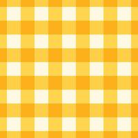 Yellow Gingham Check Fabric Pattern vector