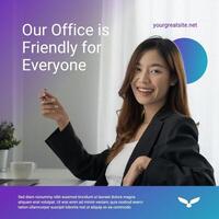 Moder Accessibility At Work Space for Linkedin Post Template
