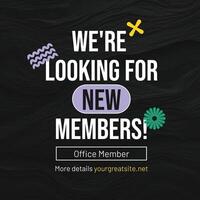Black Hiring Announcements Linkedin Post Template