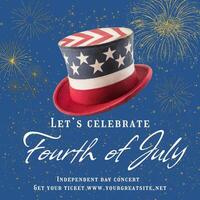 4th july instagram post template design ideas