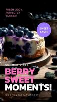 Blueberry Summer Vibes Instagram Story template