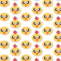 Chick face pattern design. vector