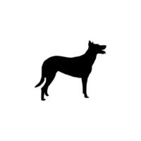 Silhouette ofthe Dog, can use for Logo, Art Illustration, Apps, Pictogram, Website, or Graphic Design Element. Editable vector