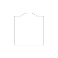 Simple Frame with Curve Line on the Top vector