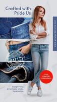Blue Local Jeans Instagram Story template