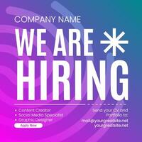 Hiring Announcement template