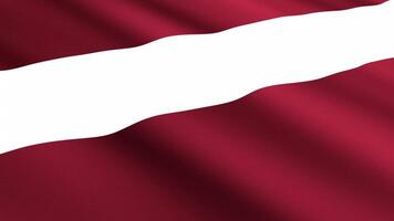 Latvia Flag Waving Gently in the Wind, Close-Up Full-Frame Perspective, Soft Fabric Texture, Slow Motion, Natural Movement, Waving Flag Background video