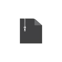 document zip file icon illustration design vector