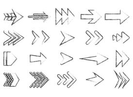 Colorful Arrow Set Flat and Gradient Shapes for Navigation with eps vector